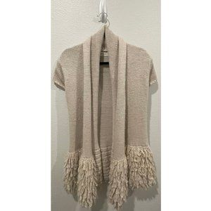 ZARA Beige Knit Wool Cardigan